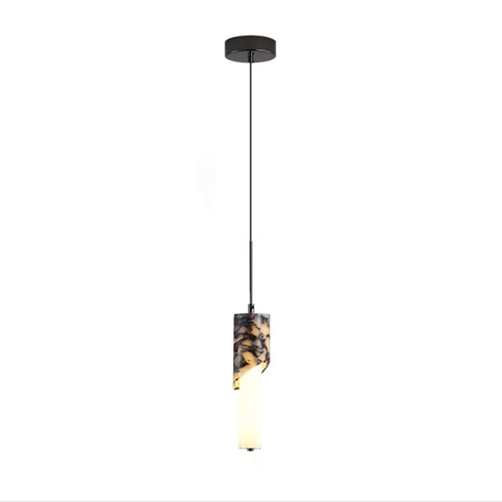 Lustre à LED en métal, marbre et verre moderne de luxe pour chambre 