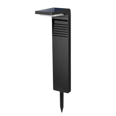 Éclairage paysager solaire à LED en forme de L minimaliste moderne et étanche en ABS et plastiques pour jardin 