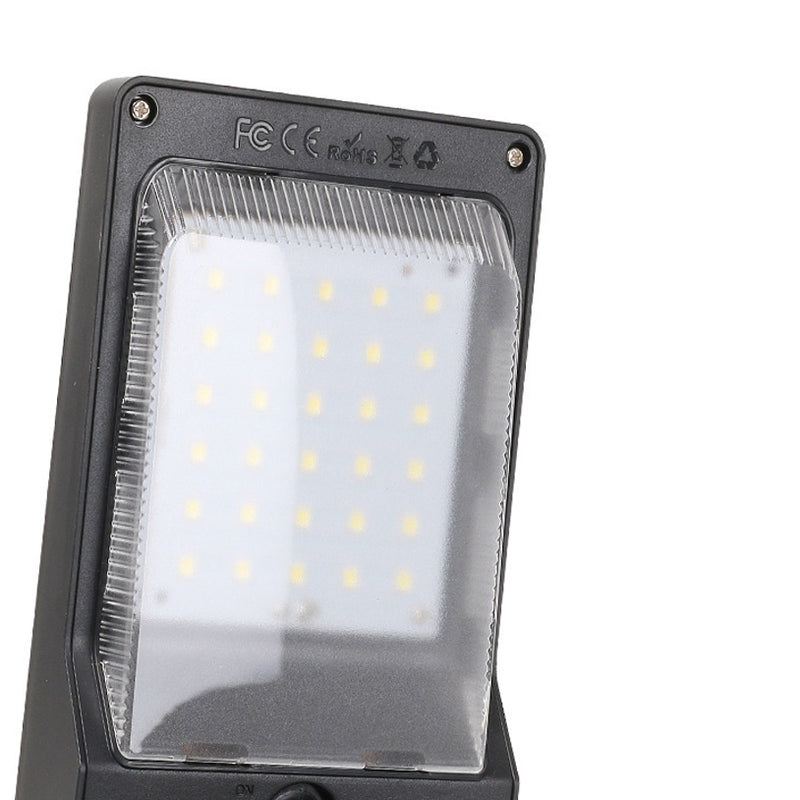 Éclairage paysager solaire à LED en forme de L minimaliste moderne et étanche en ABS et plastiques pour jardin 