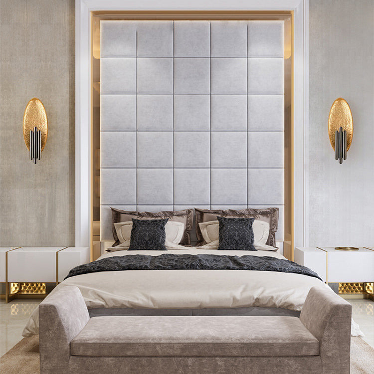Applique murale contemporaine créative elliptique en fer et résine à 2 lumières pour chambre 