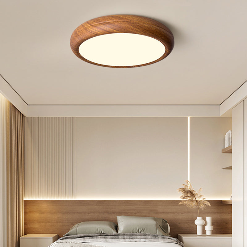 Moderne minimalistische runde Eisen-Acryl-LED-Deckenleuchte für das Schlafzimmer 