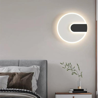 Modern Minimalist Round & Square Iron Acrylic LED Wall Sconce Lamp For Hallway