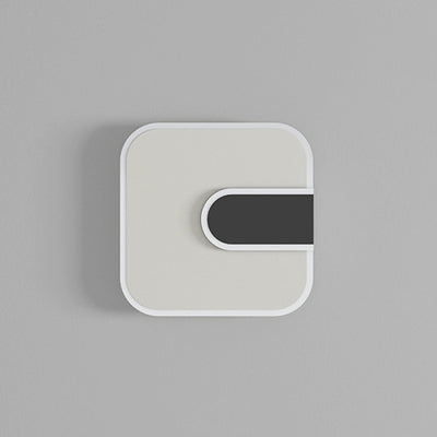 Modern Minimalist Round & Square Iron Acrylic LED Wall Sconce Lamp For Hallway