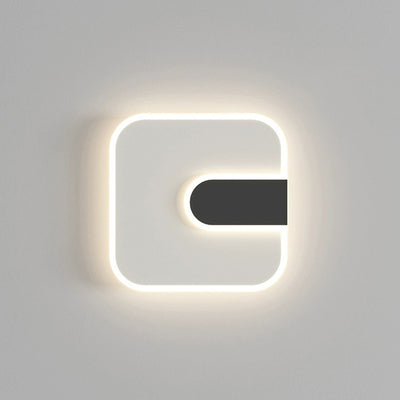 Modern Minimalist Round & Square Iron Acrylic LED Wall Sconce Lamp For Hallway