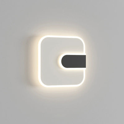 Modern Minimalist Round & Square Iron Acrylic LED Wall Sconce Lamp For Hallway