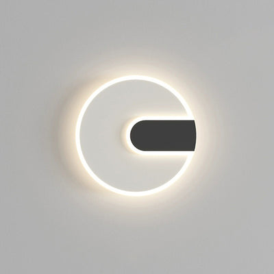 Modern Minimalist Round & Square Iron Acrylic LED Wall Sconce Lamp For Hallway