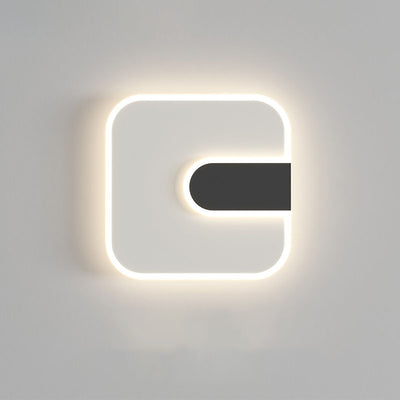 Modern Minimalist Round & Square Iron Acrylic LED Wall Sconce Lamp For Hallway