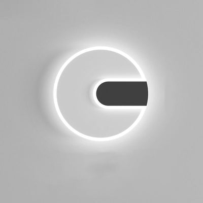 Modern Minimalist Round & Square Iron Acrylic LED Wall Sconce Lamp For Hallway