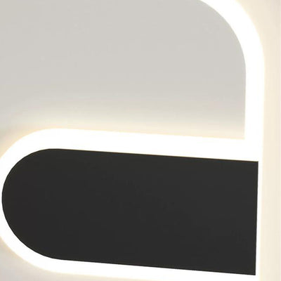 Modern Minimalist Round & Square Iron Acrylic LED Wall Sconce Lamp For Hallway