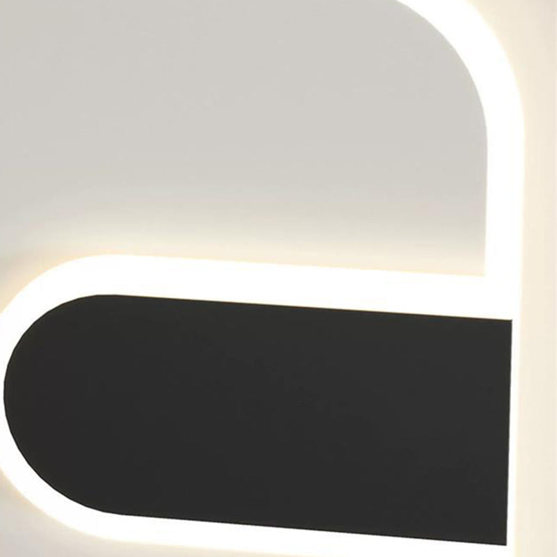Modern Minimalist Round & Square Iron Acrylic LED Wall Sconce Lamp For Hallway