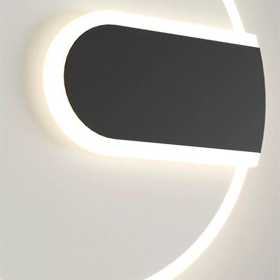 Modern Minimalist Round & Square Iron Acrylic LED Wall Sconce Lamp For Hallway
