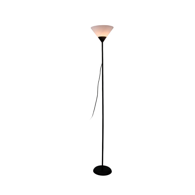 Lámpara de pie moderna minimalista con forma de abanico de hierro acrílico de 1/2 luces para estudio 