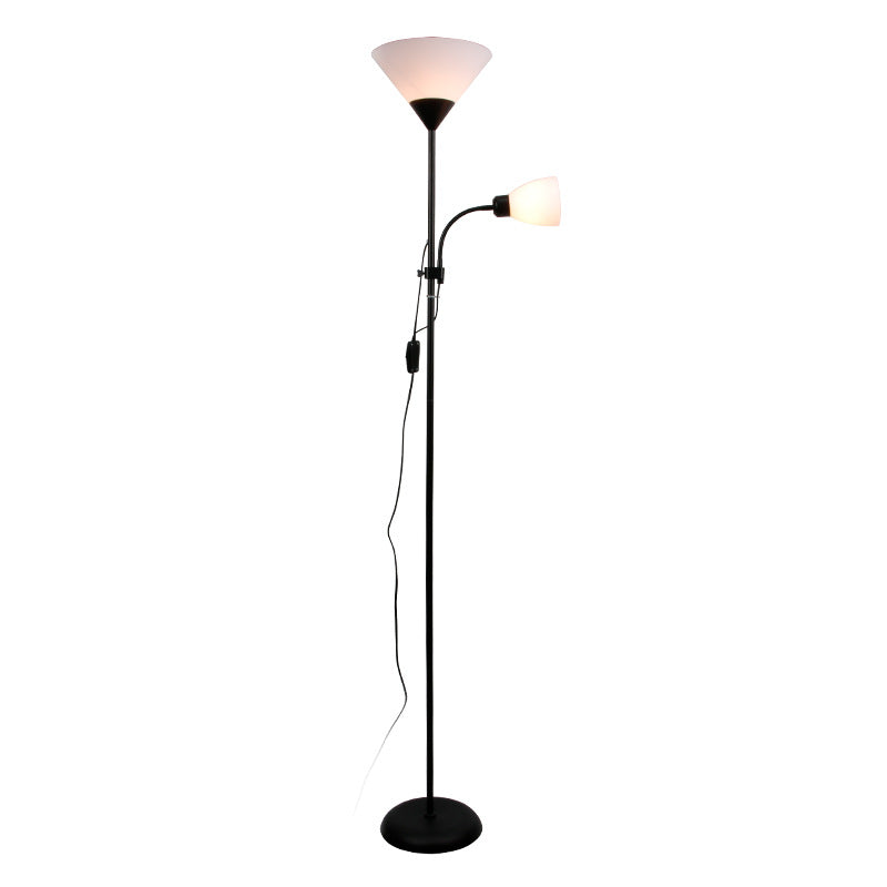 Modern Minimalist Fan Shape Iron Plastic 1/2-Light Standing Floor Lamp For Study
