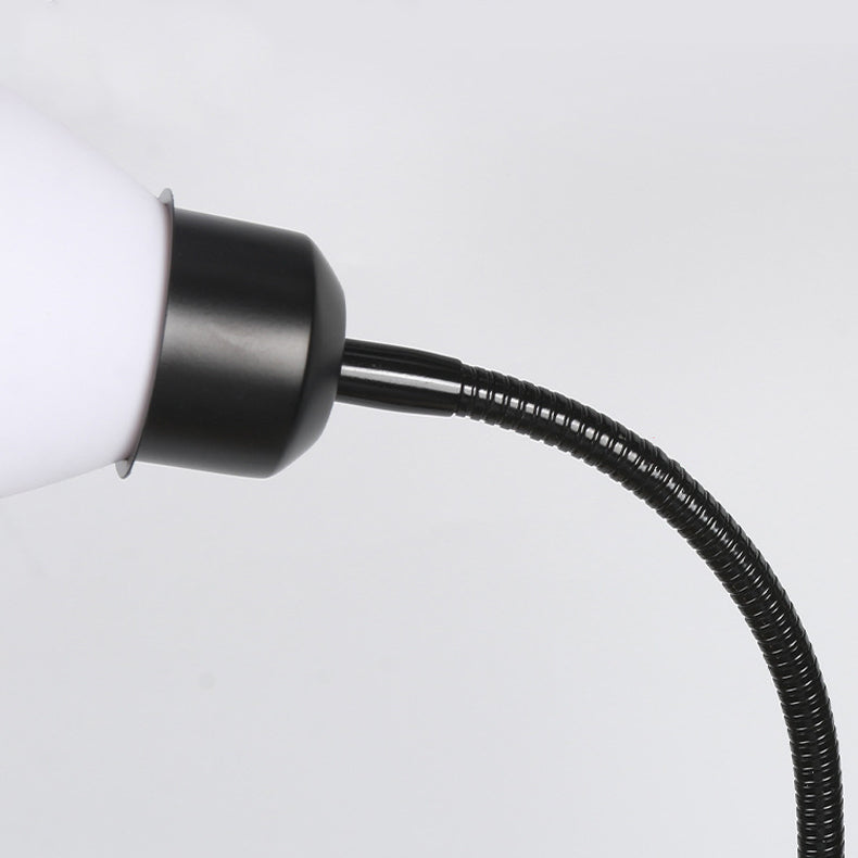 Modern Minimalist Fan Shape Iron Plastic 1/2-Light Standing Floor Lamp For Study