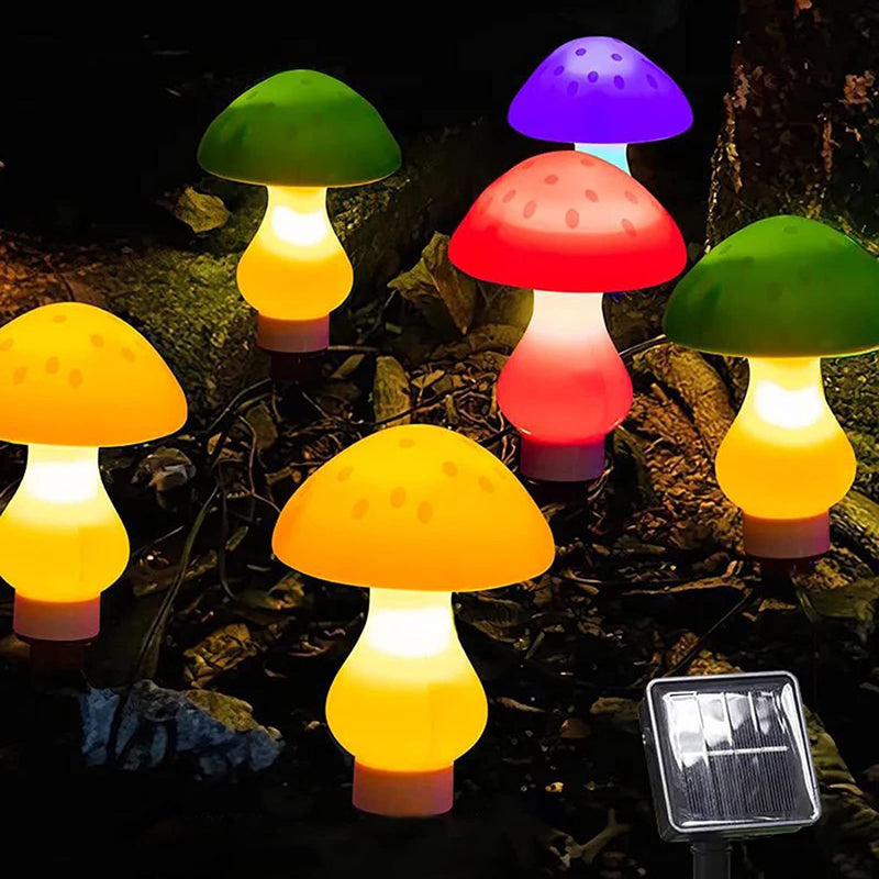 Zeitgenössische kreative wasserdichte Solar-Pilz-Kunststoff-LED-Landschaftsbeleuchtung Außenleuchten für den Garten 