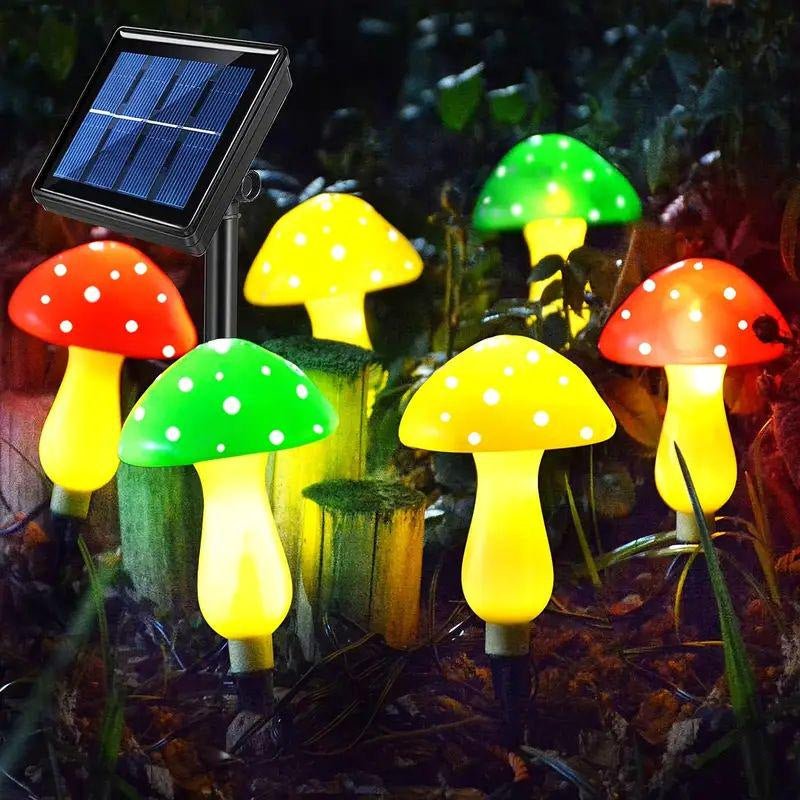 Zeitgenössische kreative wasserdichte Solar-Pilz-Kunststoff-LED-Landschaftsbeleuchtung Außenleuchten für den Garten 