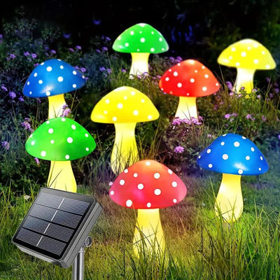 Zeitgenössische kreative wasserdichte Solar-Pilz-Kunststoff-LED-Landschaftsbeleuchtung Außenleuchten für den Garten 