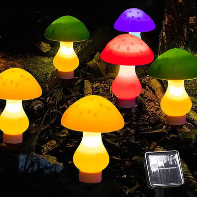 Zeitgenössische kreative wasserdichte Solar-Pilz-Kunststoff-LED-Landschaftsbeleuchtung Außenleuchten für den Garten 