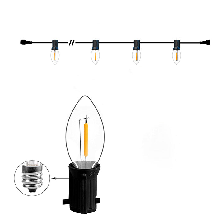 Moderne minimalistische wasserdichte Solar-Weihnachts-Wassertropfen-Kunststoff-12/25-Licht-Landschaftsbeleuchtung Außen-Lichterkette für den Garten 