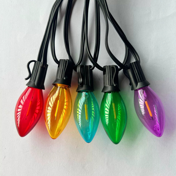 Moderne minimalistische wasserdichte Solar-Weihnachts-Wassertropfen-Kunststoff-12/25-Licht-Landschaftsbeleuchtung Außen-Lichterkette für den Garten 