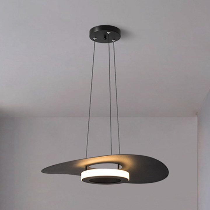Contemporary Creative Flying Saucer Iron Acrylic LED Pendant Light For Dining Room