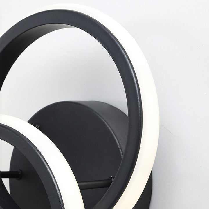 Lámpara Aplique de Pared LED de Silicona Hierro Redondo Minimalista Moderna Para Sala de Estar 