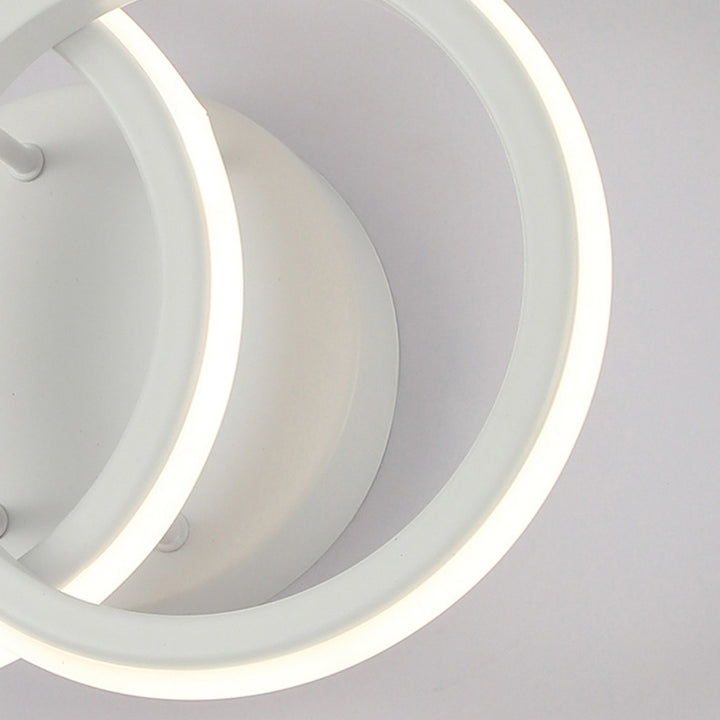 Lámpara Aplique de Pared LED de Silicona Hierro Redondo Minimalista Moderna Para Sala de Estar 