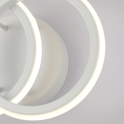 Moderne minimalistische runde Eisen-Silikon-LED-Wandleuchte für das Wohnzimmer 
