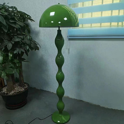 Contemporary Nordic Mushroom Iron Resin 2-Light Standing Floor Lamp For Bedroom
