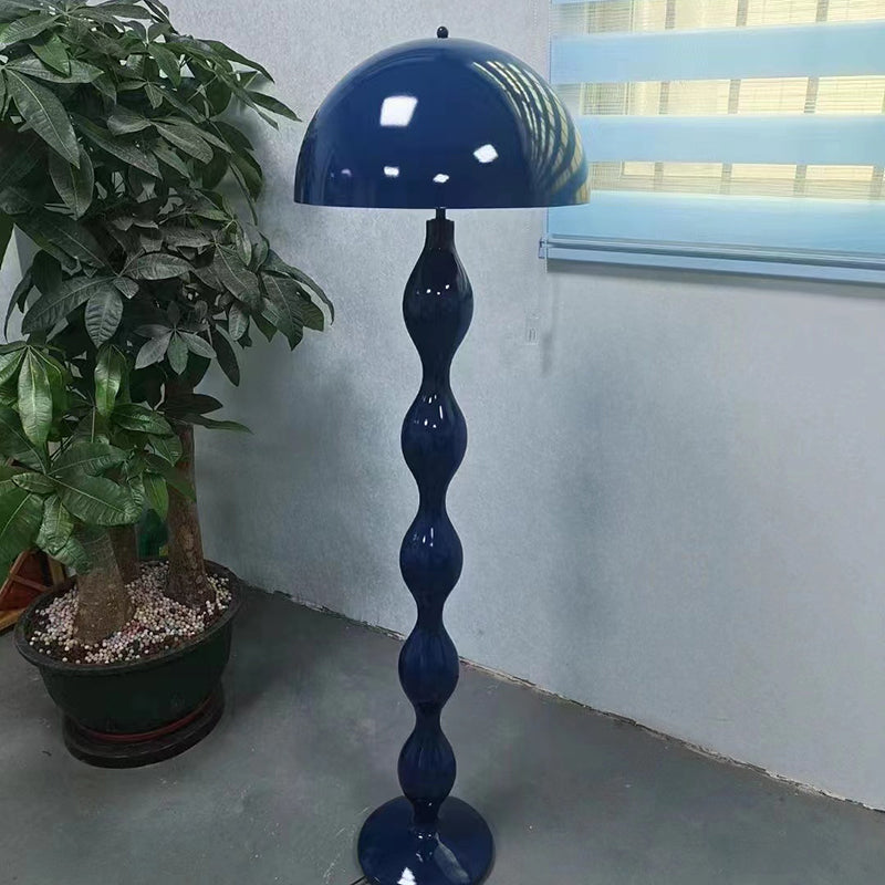 Contemporary Nordic Mushroom Iron Resin 2-Light Standing Floor Lamp For Bedroom