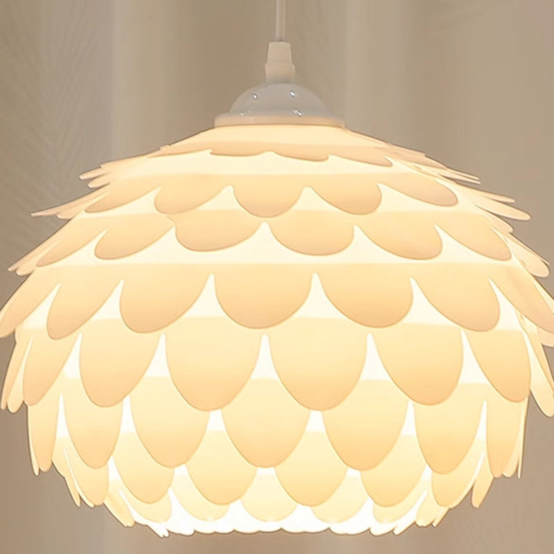 Modern Art Deco Pinecone Iron Plastic 1-Light Standing Floor Lamp For Bedroom
