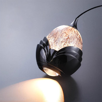 Contemporary Nordic Water Drop Acrylic Aluminum Liftable LED Pendant Light For Bedroom