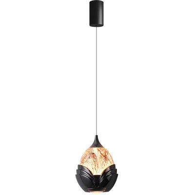 Contemporary Nordic Water Drop Acrylic Aluminum Liftable LED Pendant Light For Bedroom