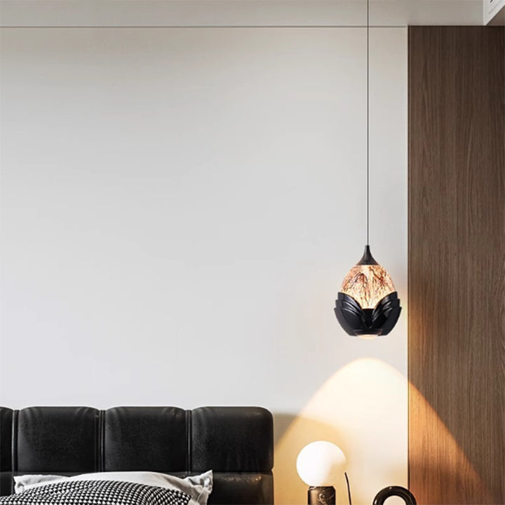 Zeitgenössisches nordisches Wasserfall-Acryl-Aluminium-hebbares LED-Pendelleuchte für das Schlafzimmer 