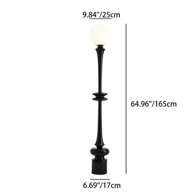 Moderner minimalistischer runder Harz-Acryl-1-Licht-Stehlampe für Wohnzimmer 