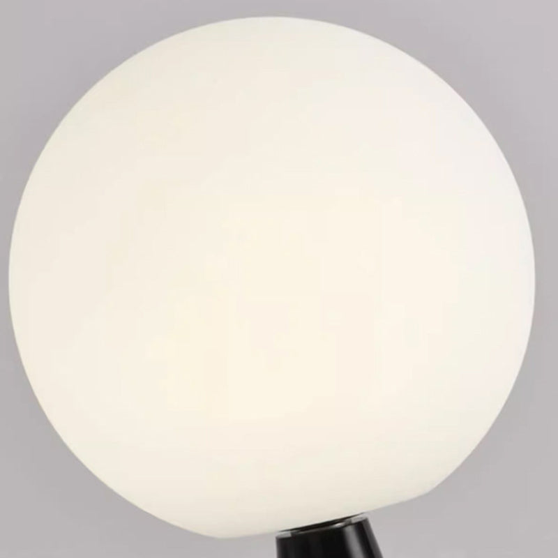 Lampe de sol moderne minimaliste ronde en résine acrylique à 1 lumière pour salon 