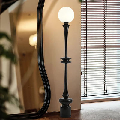 Moderner minimalistischer runder Harz-Acryl-1-Licht-Stehlampe für Wohnzimmer 