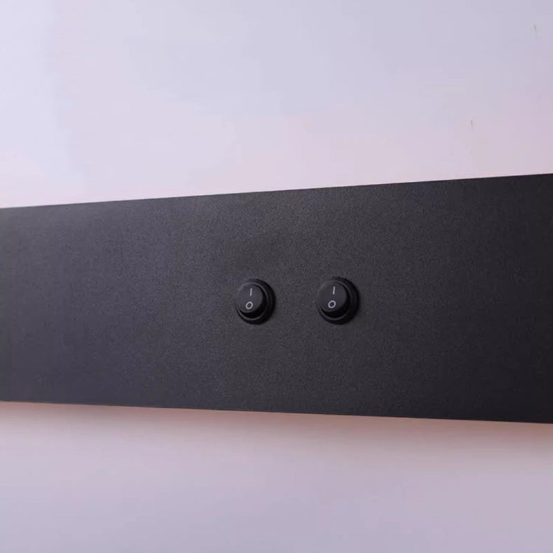 Moderne minimalistische lange Streifen Eisen Acryl drehbare LED-Wandleuchte für Wohnzimmer 