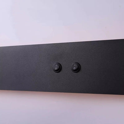 Modern Minimalist Long Strip Iron Acrylic Rotatable LED Wall Sconce Lamp For Living Room