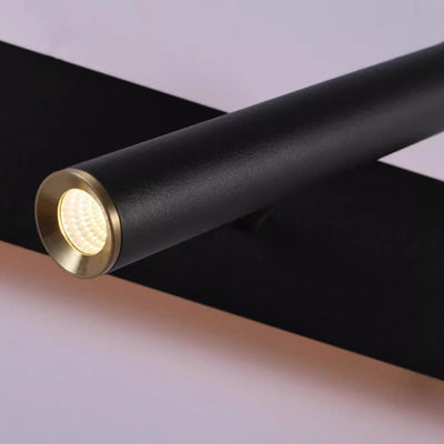 Modern Minimalist Long Strip Iron Acrylic Rotatable LED Wall Sconce Lamp For Living Room