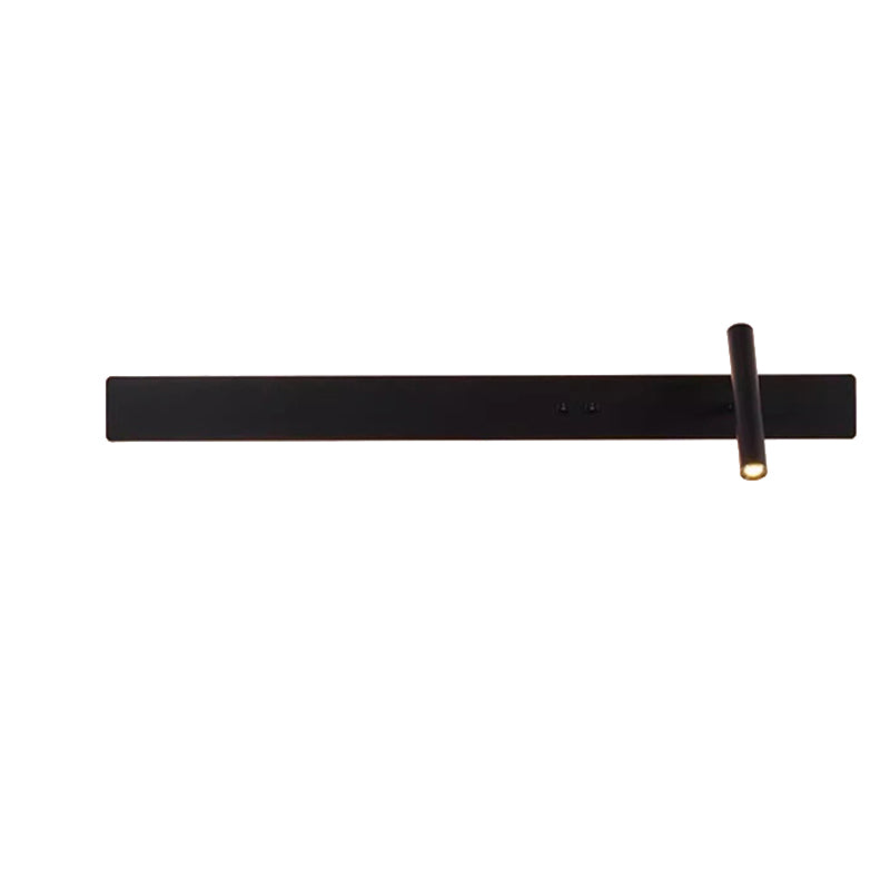 Moderne minimalistische lange Streifen Eisen Acryl drehbare LED-Wandleuchte für Wohnzimmer 