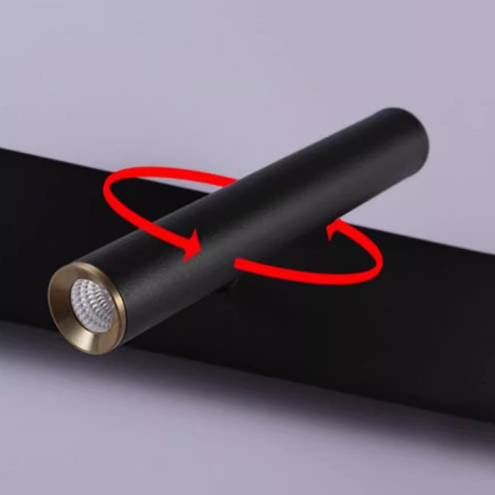 Moderne minimalistische lange Streifen Eisen Acryl drehbare LED-Wandleuchte für Wohnzimmer 