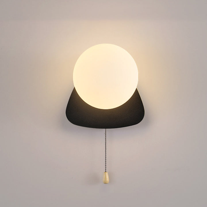 Modern Simplicity Geometry Iron Glass 1-Light Zipper Wall Sconce Lamp For Bedroom