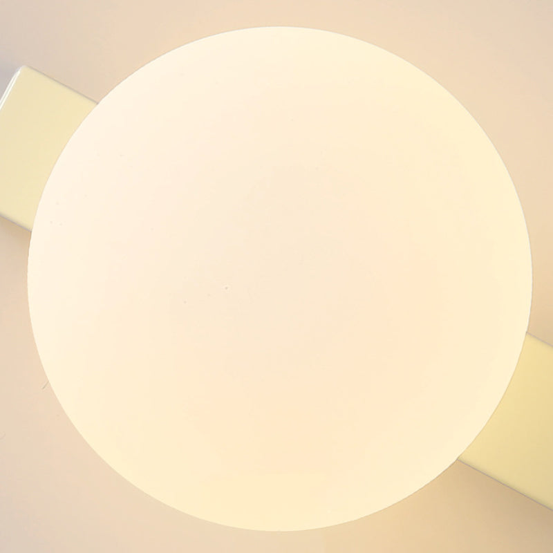 Sencillo Moderno Geometría Hierro Vidrio Lámpara Aplique de Pared con Cremallera de 1 Luz para Dormitorio 