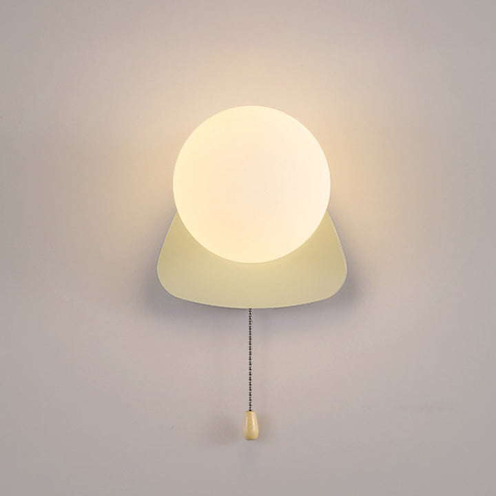 Modern Simplicity Geometry Iron Glass 1-Light Zipper Wall Sconce Lamp For Bedroom