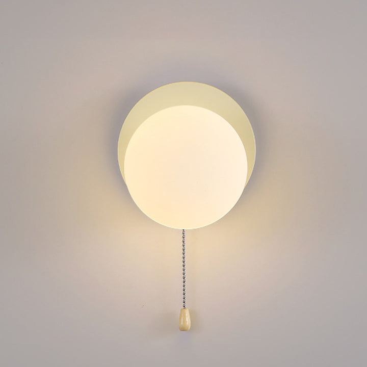 Modern Simplicity Geometry Iron Glass 1-Light Zipper Wall Sconce Lamp For Bedroom