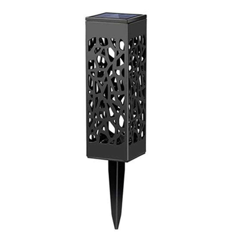 Luz LED para exteriores de plástico ABS rectangular impermeable solar de simplicidad moderna para jardín 