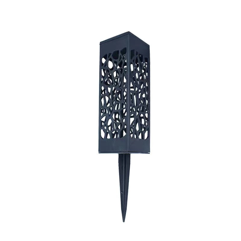 Luz LED para exteriores de plástico ABS rectangular impermeable solar de simplicidad moderna para jardín 