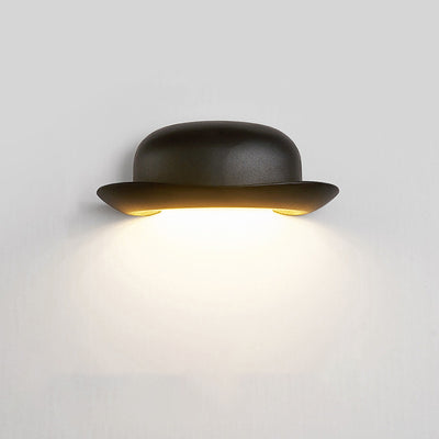 Zeitgenössische kreative Hut wasserdichte Aluminium-PC-LED-Wandleuchte für den Außenbereich für die Terrasse 