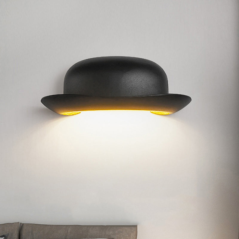 Zeitgenössische kreative Hut wasserdichte Aluminium-PC-LED-Wandleuchte für den Außenbereich für die Terrasse 